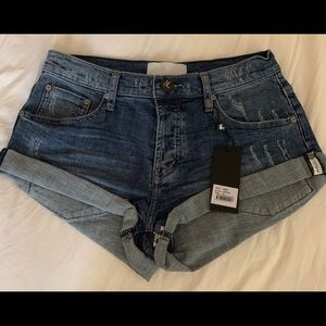NWT One Teaspoon Bandits 24 Denim Shorts